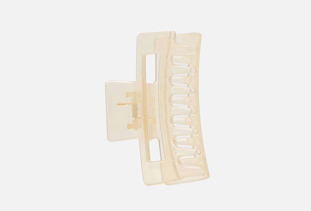 

Заколка-краб для волос ART LUX, Beige transparent 1 шт