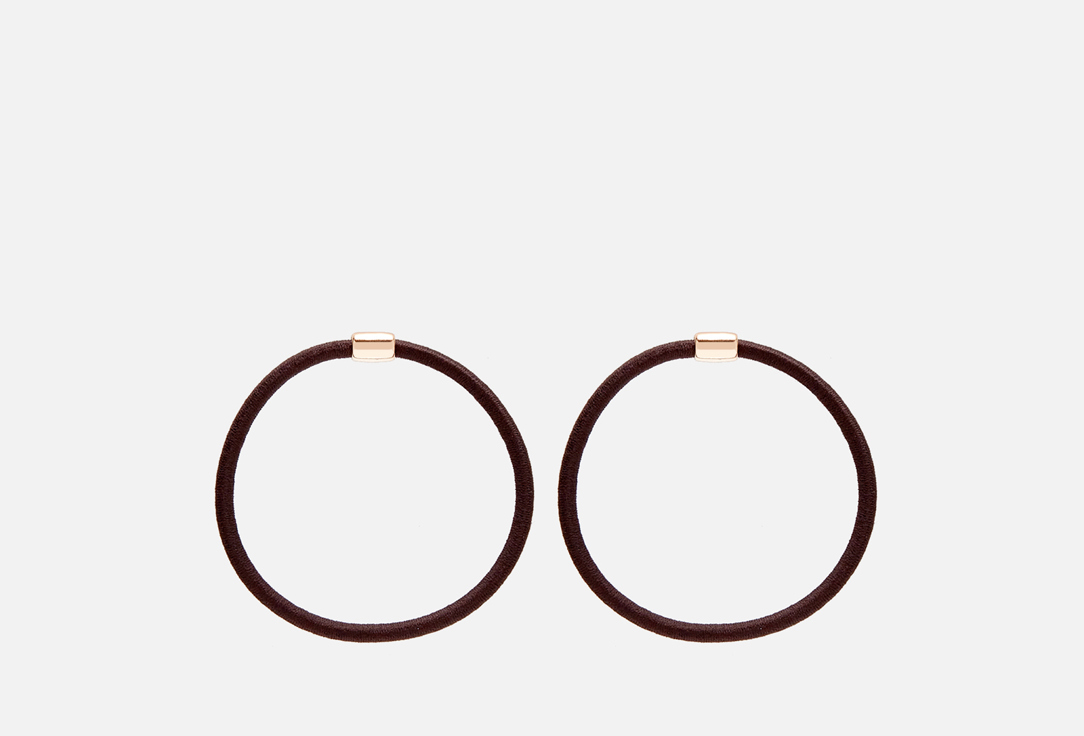 Изображение товара Набор резинок для волос ART LUX dark brown для женщин, надежная фиксация, стильный дизайн