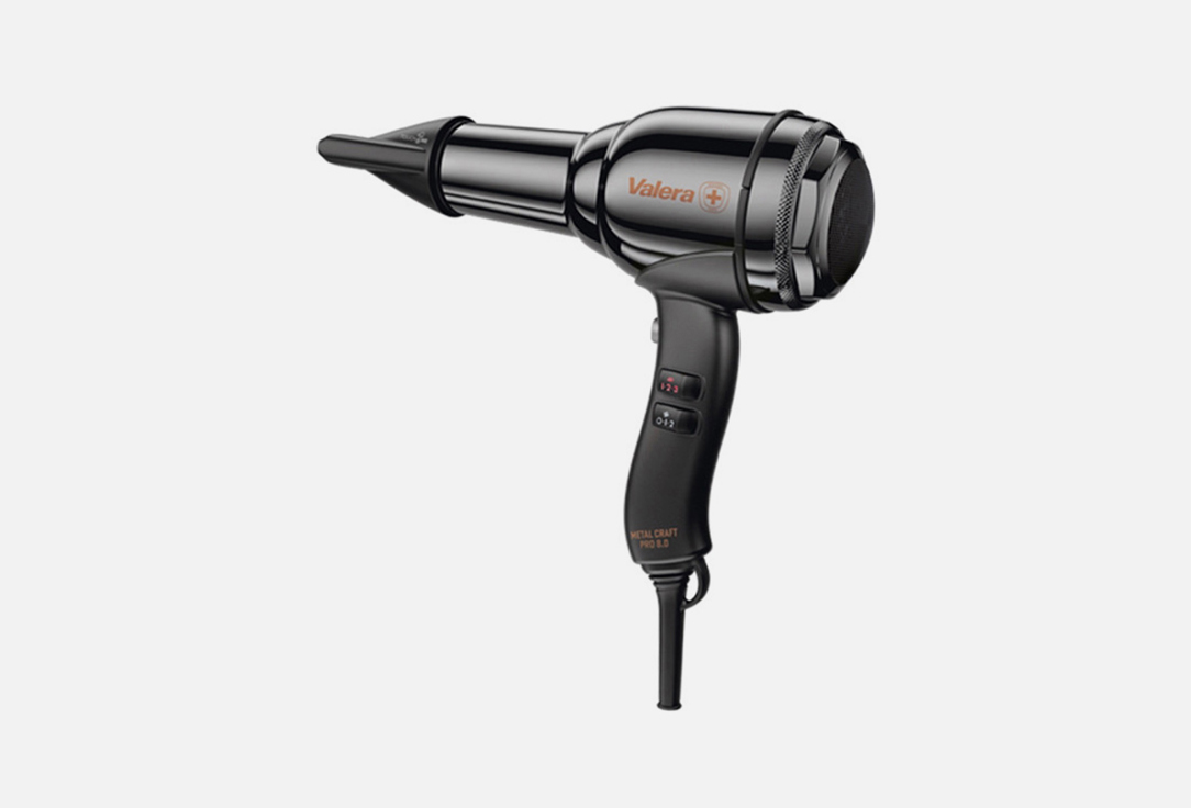 

Фен профессиональный VALERA, Черный, Metal Craft Pro 8.0 Black Chrome 1 шт