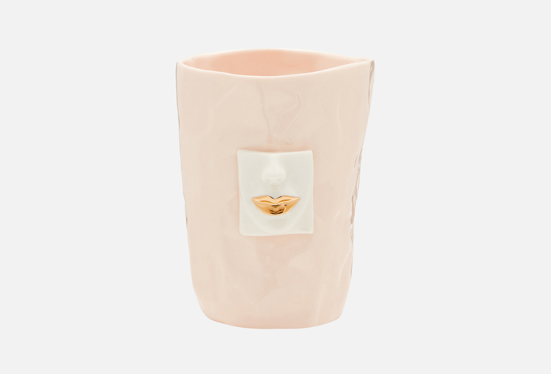 

Бокал MIRACLEPOT, Розовый, Золотые губы, розовый 400 мл