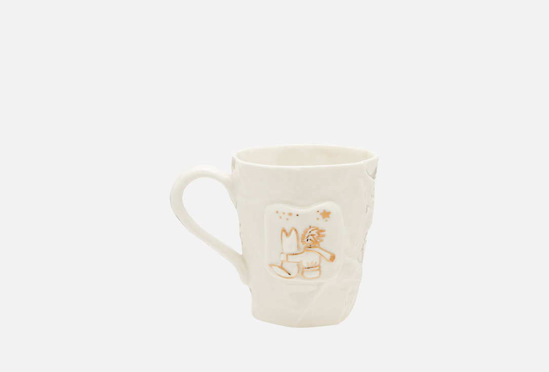 Изображение товара Кружка MiraclePot Маленький Принц, белый, с золотым декором, 400 мл