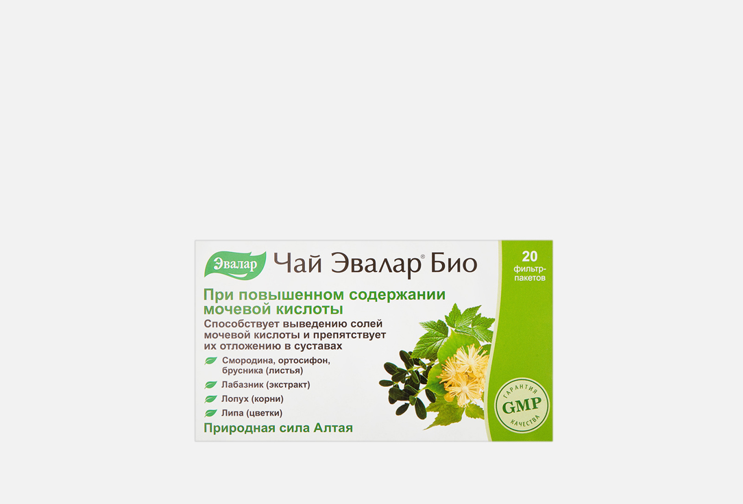 Изображение товара БАД для здоровья мочеполовой системы Эвалар Чай БИО При повышенном содержании мочевой кислоты