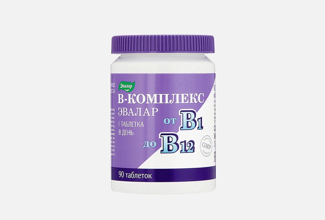 Изображение товара БАД для сохранения спокойствия Эвалар Витамины группы В,( комплекс от В1 до В12)