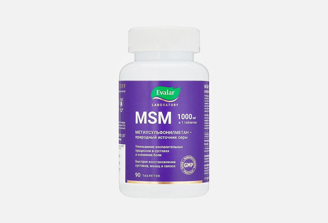 Изображение товара БАД для поддержки опорно-двигательного аппарата Эвалар МСМ 1000 мг для суставов