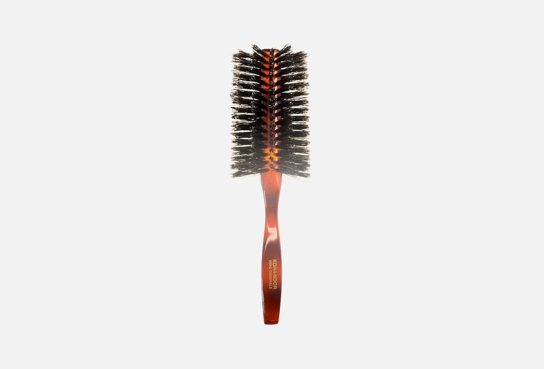 Брашинг для волос KOH-I-NOOR Spazzola Setolatawith natural bristles d 6 x 21 cm 