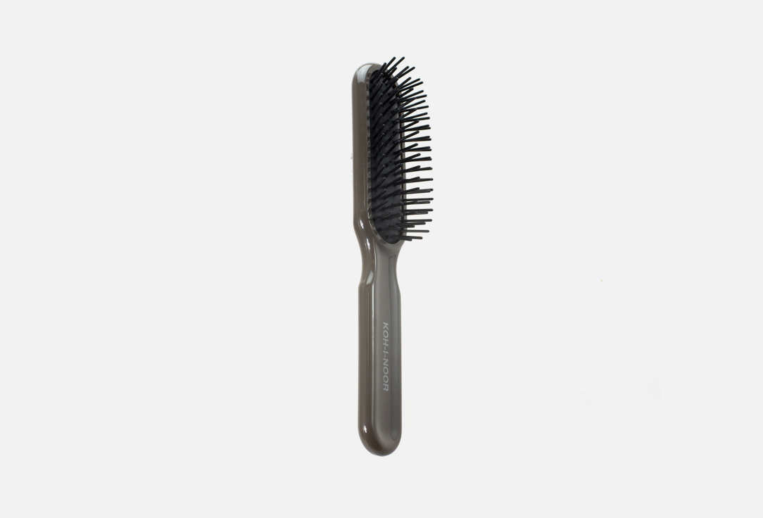 Массажная расчечка для волос KOH-I-NOOR 9108S SPAZZOLA PNEUMATICA RETTANGOLARE Professionale Sand grey  1 шт