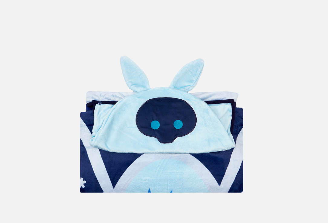 

Плюшевое одеяло с капюшоном GENSHIN IMPACT, Голубой, Cryo Abyss Mage 1 шт