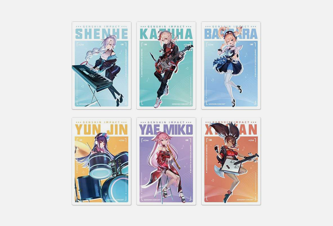 

Открытки GENSHIN IMPACT, Postcard Set 6 шт