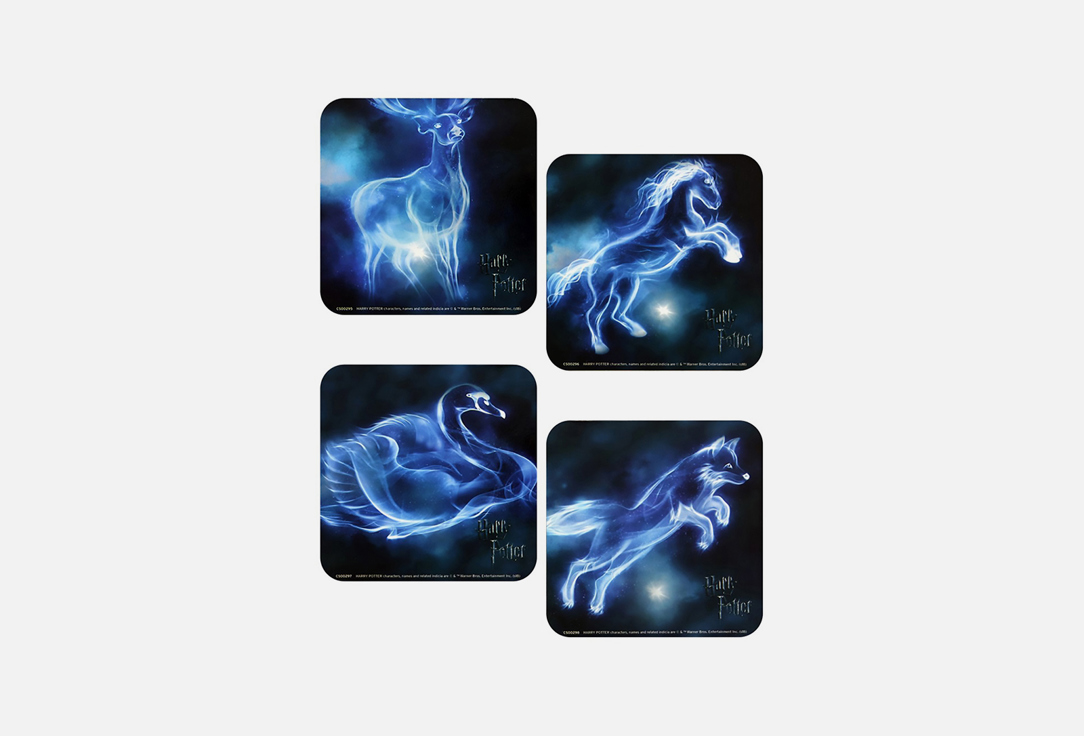 Подставки под напитки PYRAMID INTERNATIONAL Harry Potter Patronus 4 шт