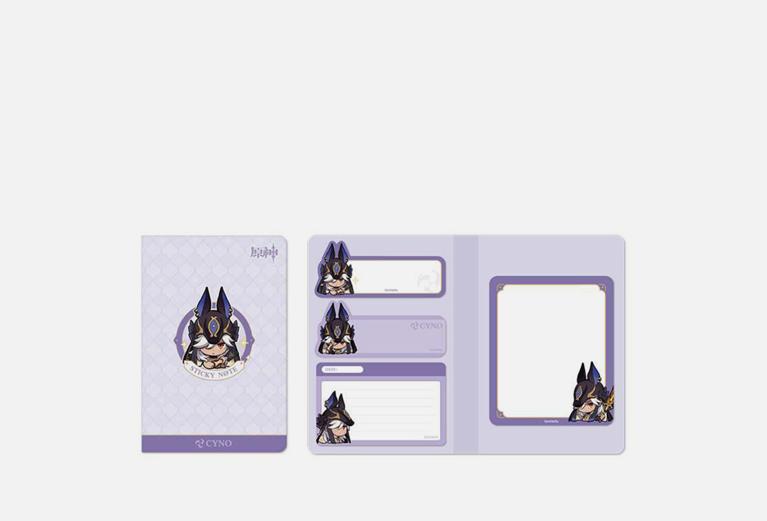 Изображение товара Стикеры для заметок Genshin Impact Cyno Chibi Official Licensed бумаги 275 рублей