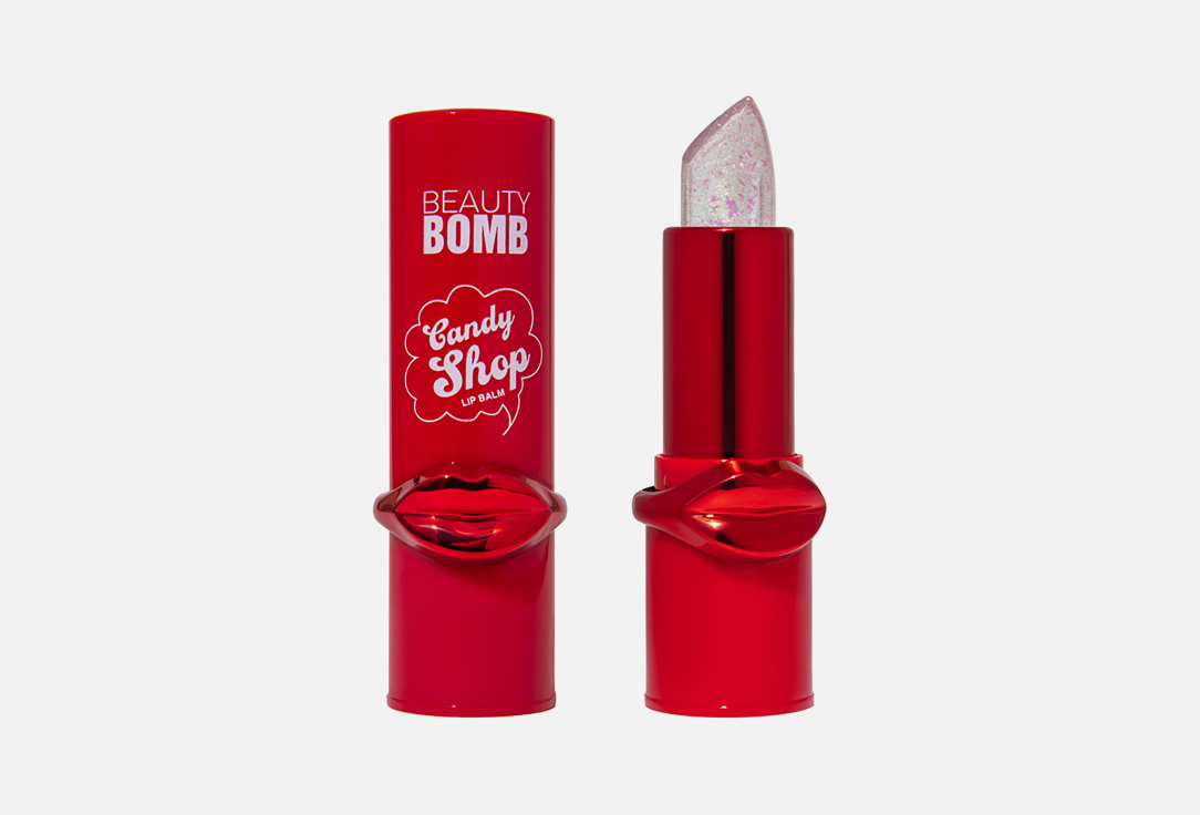 Бальзам для губ Beauty Bomb Candy shop Розовый с блестками