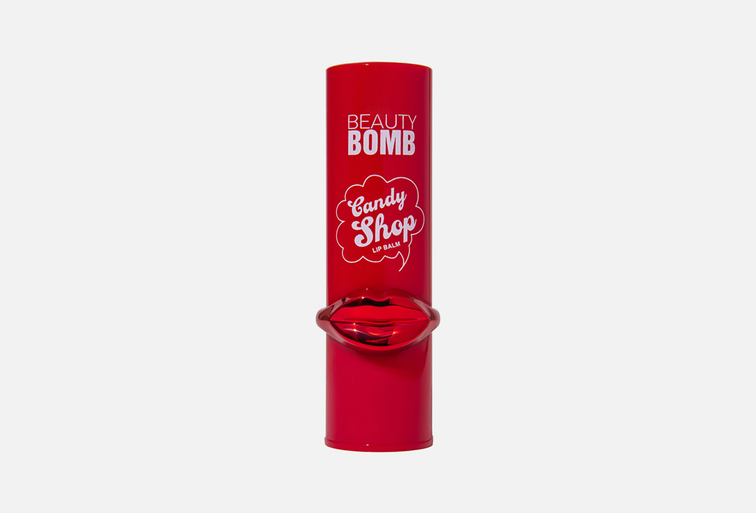 Бальзам для губ Beauty Bomb Candy shop Красный с блестками
