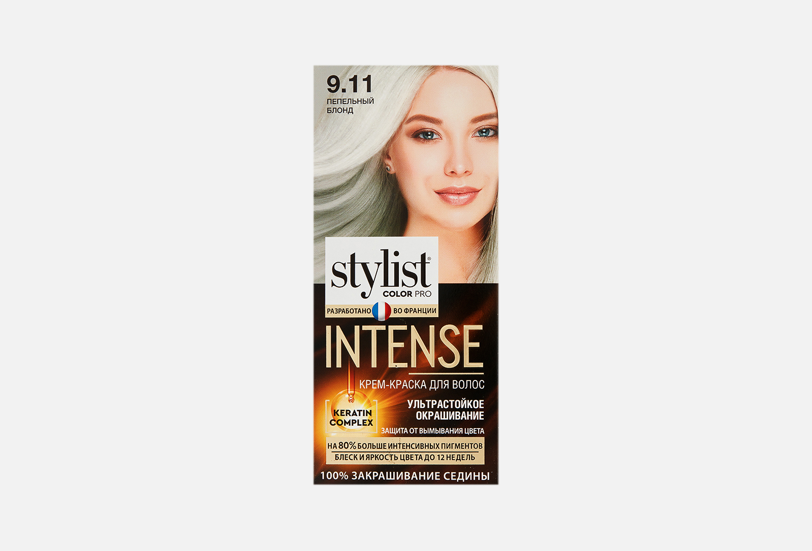 Stylist Color Pro Крем-краска для волос STYLIST COLOR PRO INTENSE 9.11 ...