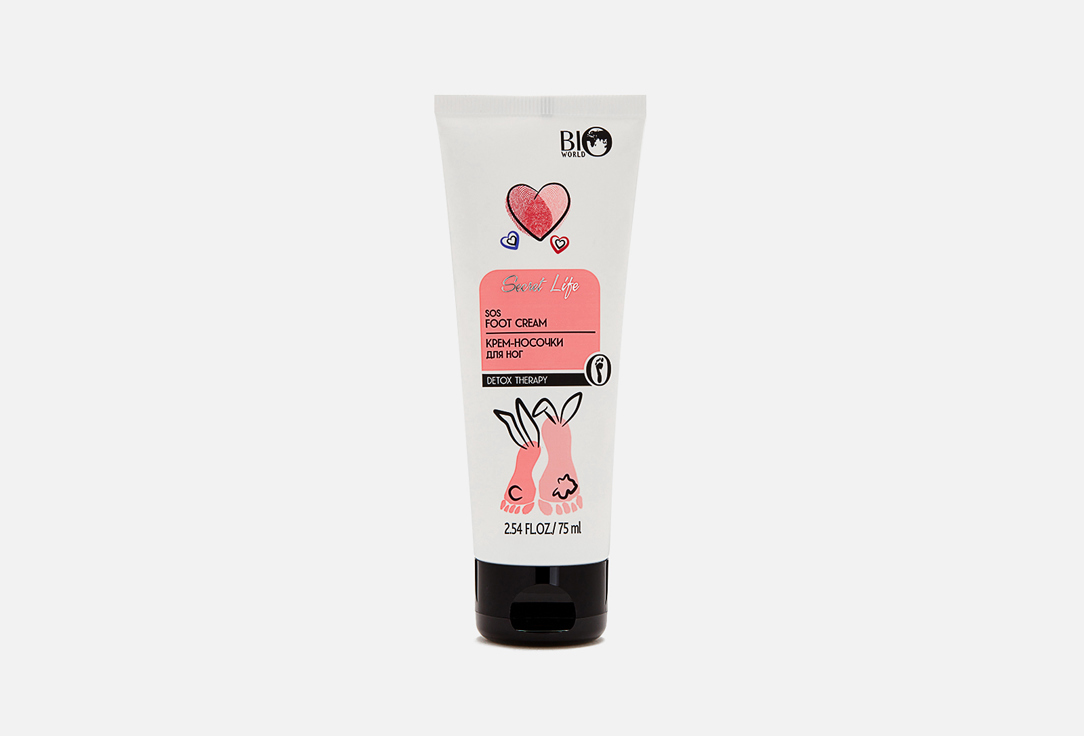 Крем-носочки для ног BIO WORLD SOS Foot cream 75 мл