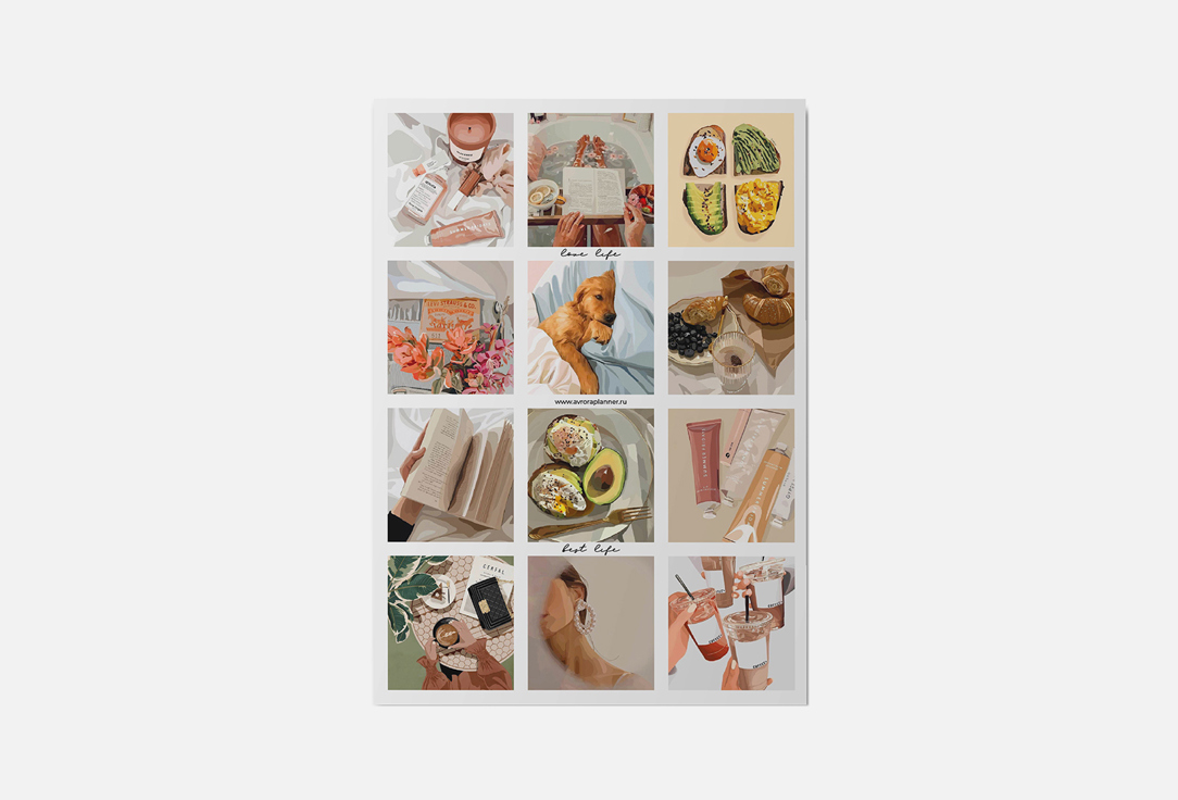 

Стикеры для ежедневника OMARIE, Love life 1 шт