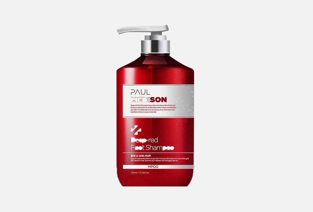 

Шампунь для ног PAUL MEDISON, Deep-red 510 мл