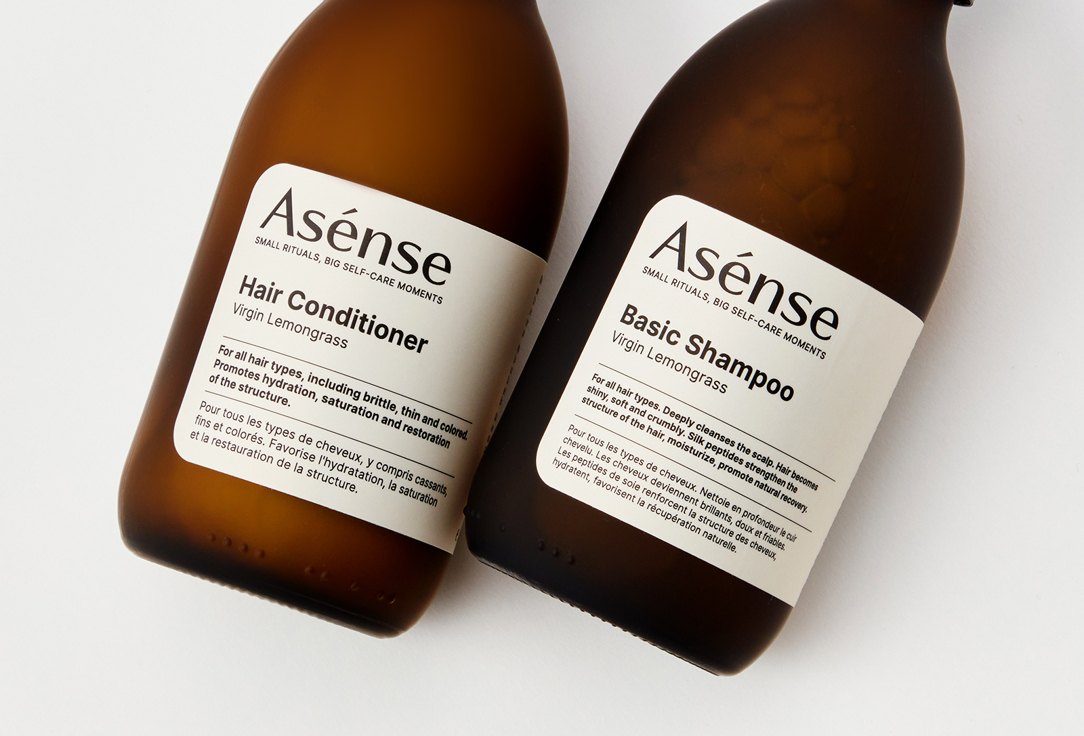 Подарочный набор: Шампунь и Кондиционер для волос Asense Virgin Lemongrass 