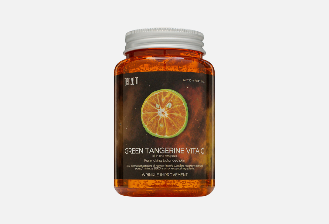 цена Ампульная сыворотка для лица с экстрактом зелёного мандарина TENZERO Green Tangerine Vita C  250 мл