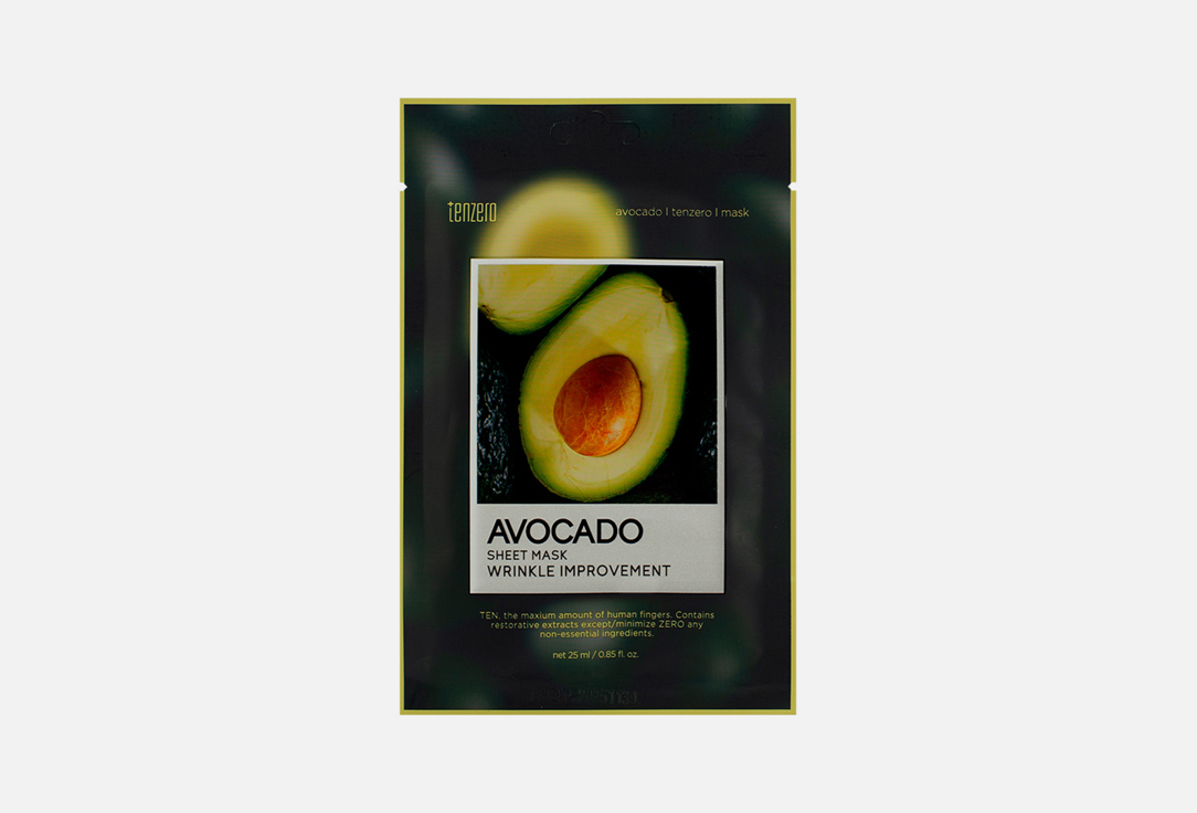 

Тканевая маска с экстрактом авокадо TENZERO, Avocado 1 шт