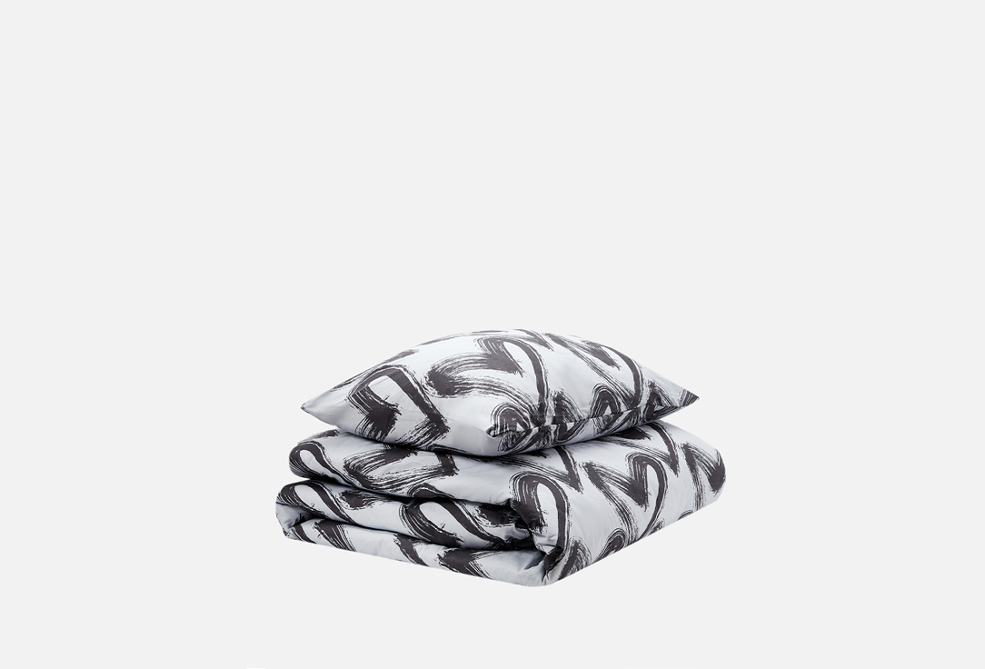 Изображение товара Комплект постельного белья Ночь Нежна Dark love, бязь, евро