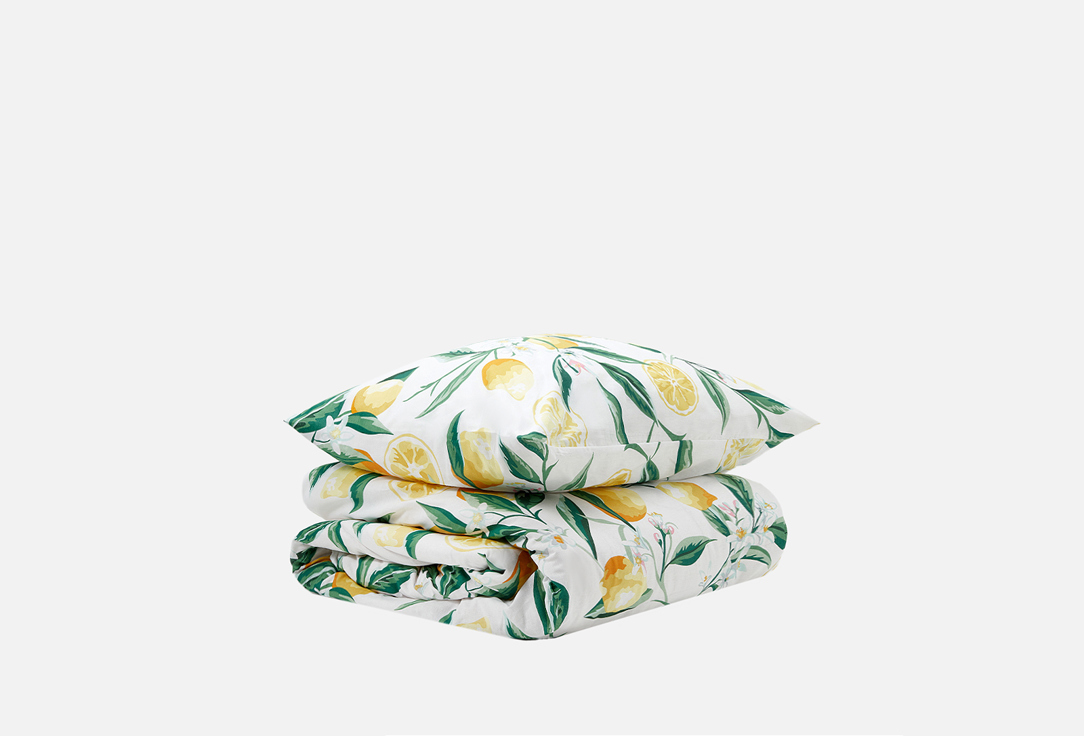 Изображение товара Комплект постельного белья Ночь Нежна Лимоны поплин 2-спальный 50x70 наволочки
