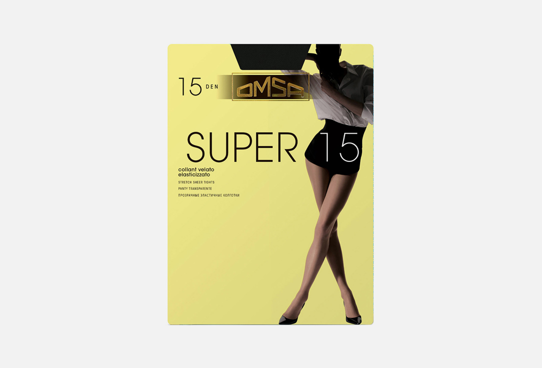 Колготки женские синтетические OMSA Super 15 den 5 мл