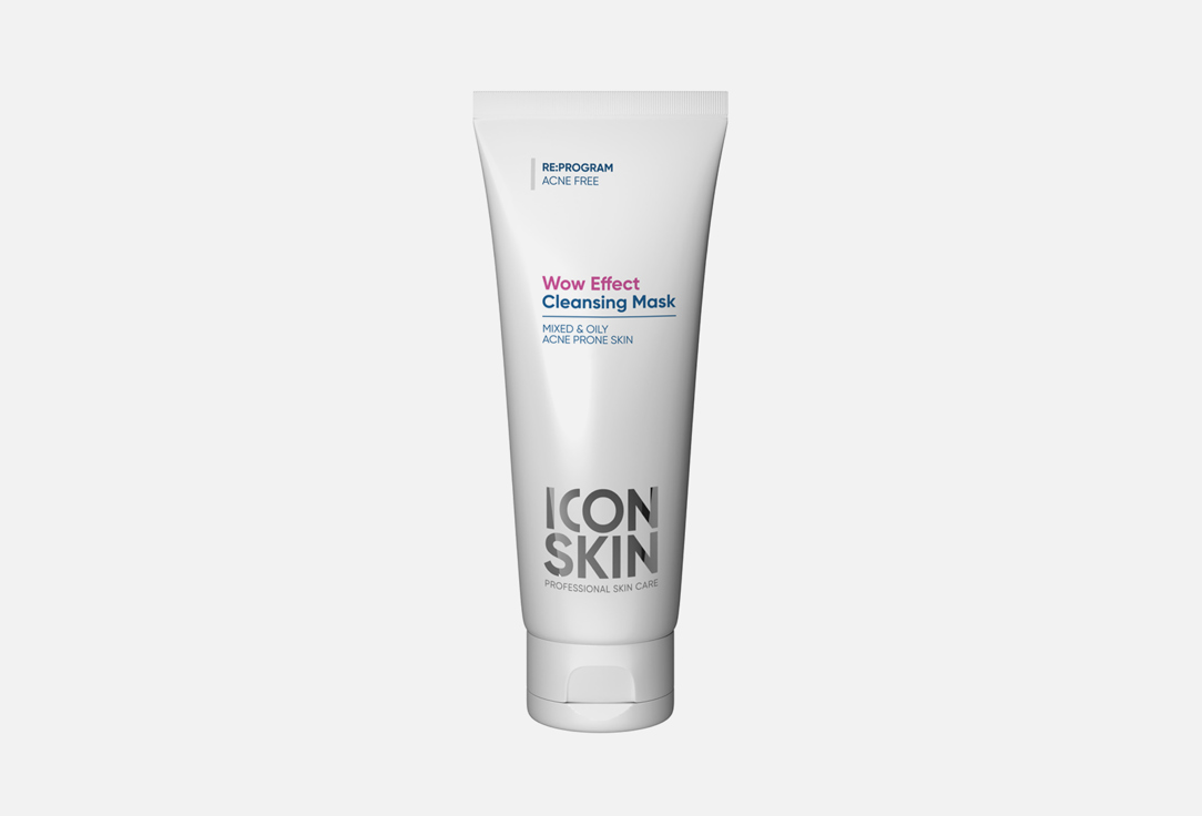 Очищающая маска для лица ICON SKIN WOW EFFECT 75 мл маска для лица icon skin энзимная очищающая маска гоммаж glow skin