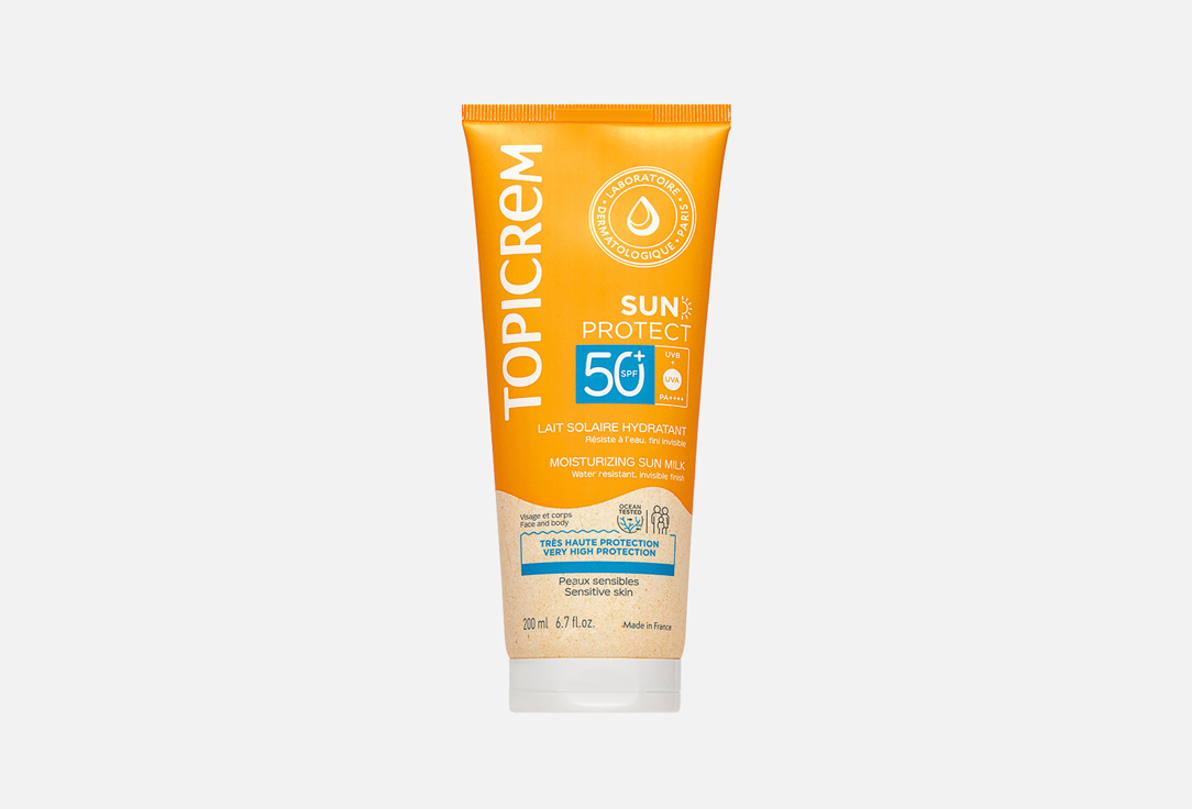 Изображение товара УВЛАЖНЯЮЩЕЕ СОЛНЦЕЗАЩИТНОЕ МОЛОЧКО SPF50+ Topicrem SUN Protect