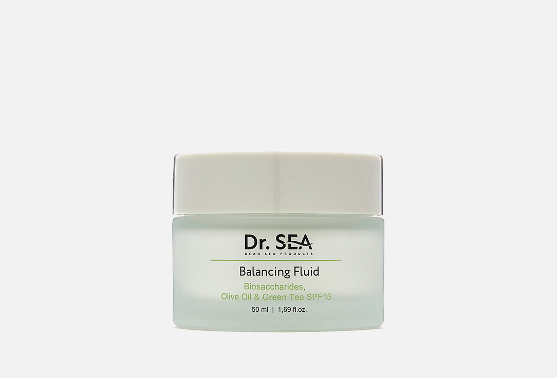 

флюид для лица SPF15 DR.SEA, BIOSACCHARIDES, OLIVE OIL & GREEN TEA 50 мл