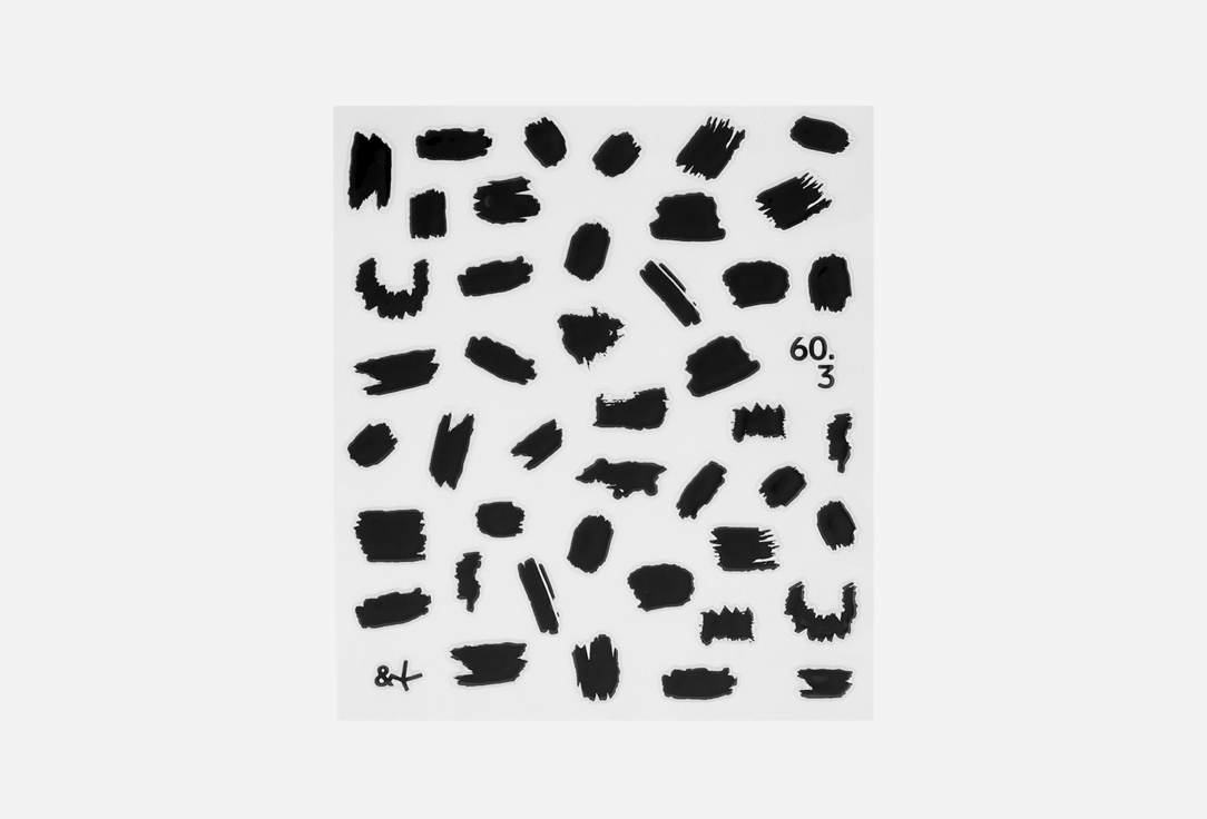 Изображение товара наклейки для ногтей andplus nail stickers 60.3 black