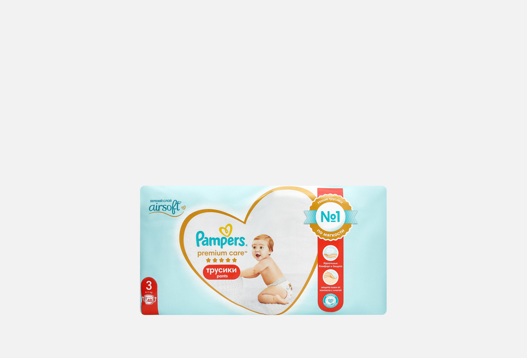 Изображение товара Подгузники-трусики Pampers Premium Care size 3, 6-11 кг