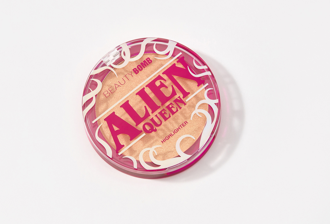 Хайлайтер для лица Beauty Bomb Alien Queen highlighter Персиковый с золотистым сиянием