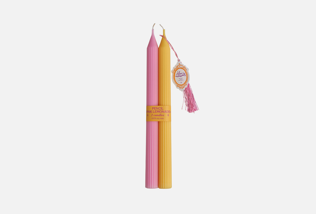 Набор свечей A FEW MOMENTS Pencil, Pink Lemonade 2 шт