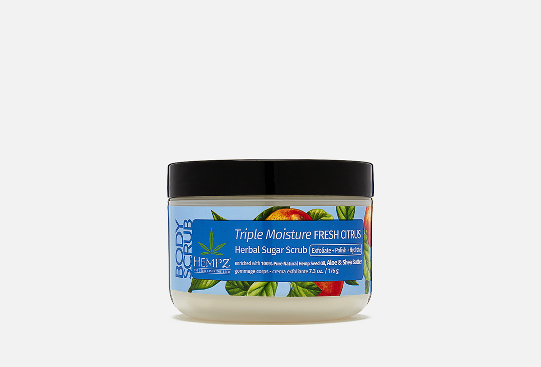Изображение товара Скраб сахарный для тела HEMPZ Triple Moisture Fresh Citrus