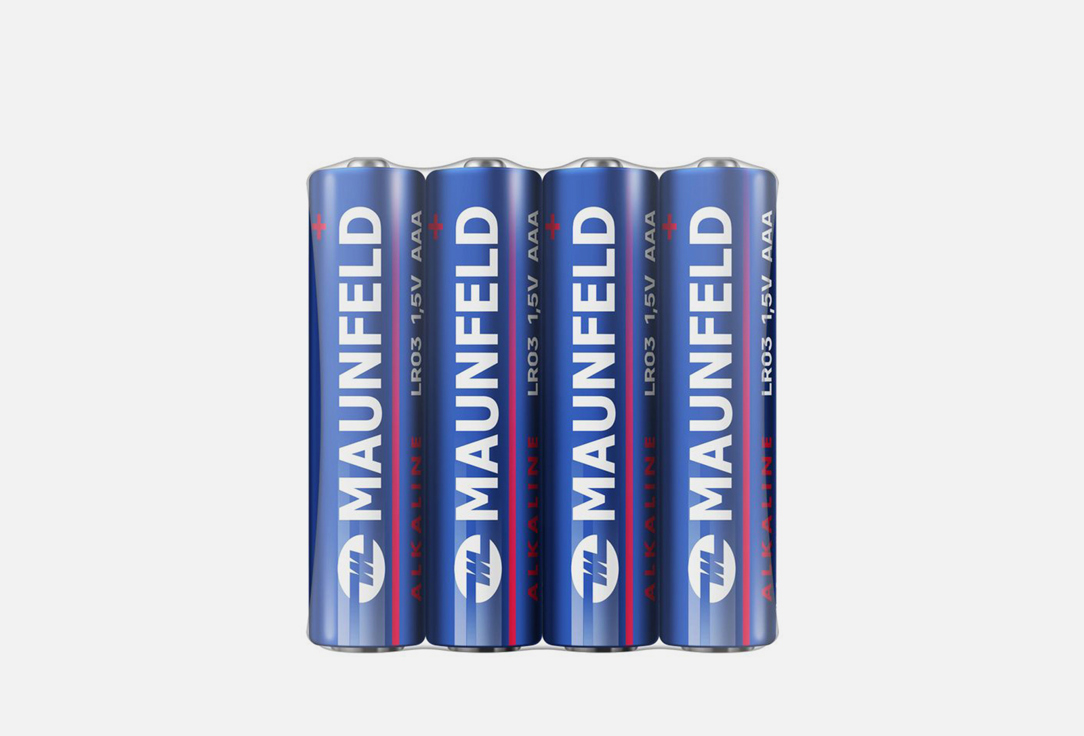 

Батарейки MAUNFELD, Alkaline ААА LR03 4 шт