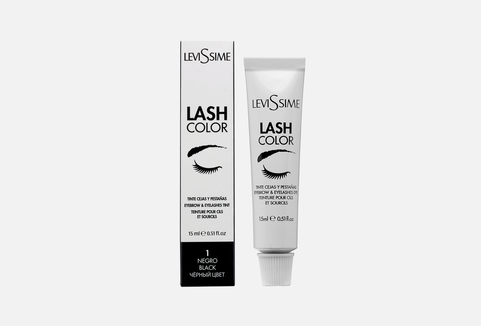 LeviSsime Краска для бровей и ресниц Lash Color 1, Черный 15 мл ...
