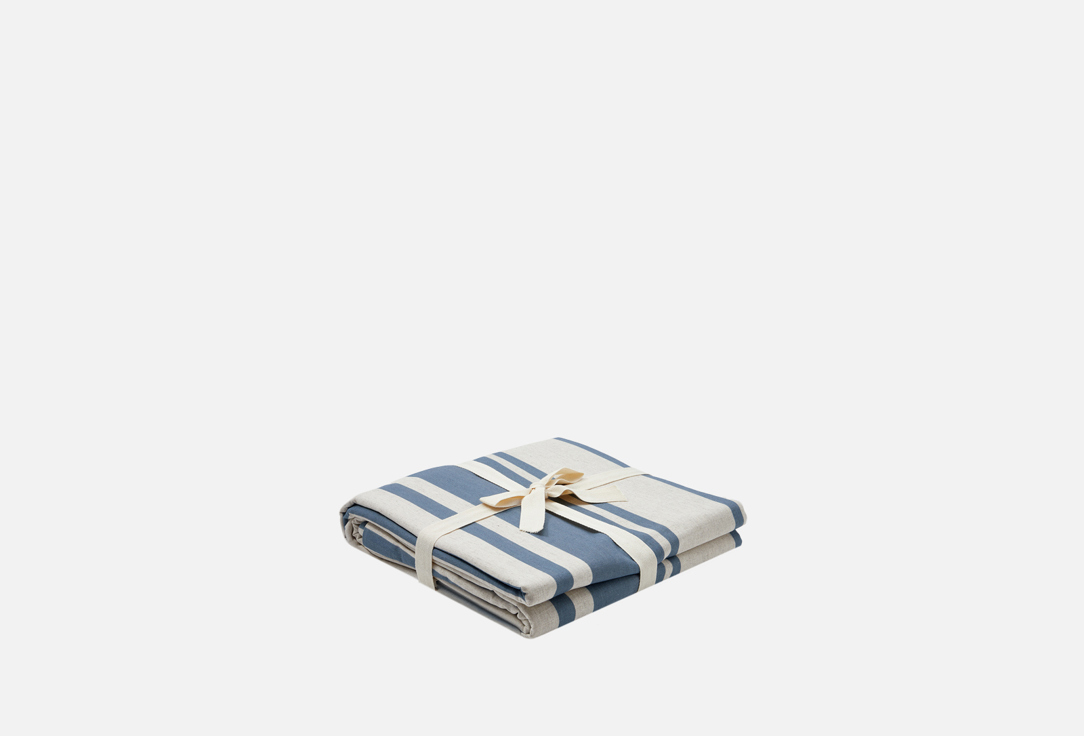 

Пододеяльник DIVNAYA IVA, Льняной с синей полоской