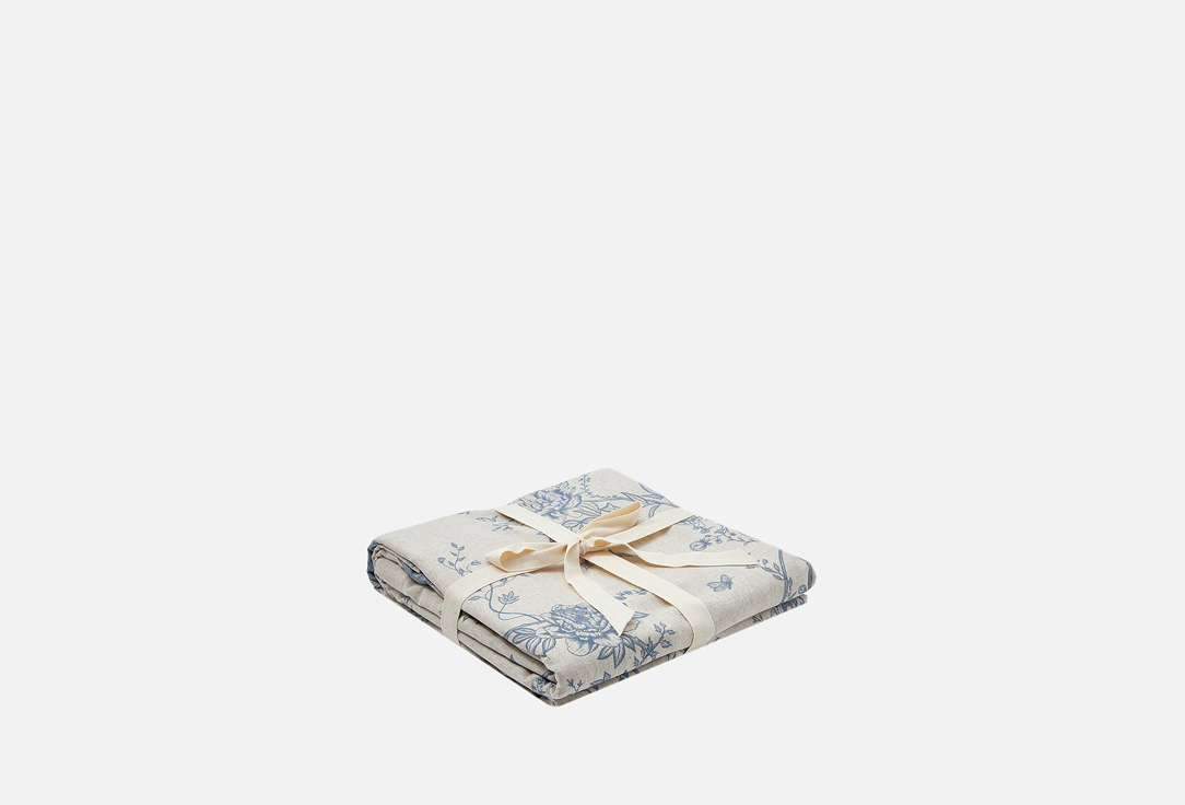 Изображение товара Льняной пододеяльник Divnaya Iva с принтом туаль 150x200 см натуральные материалы