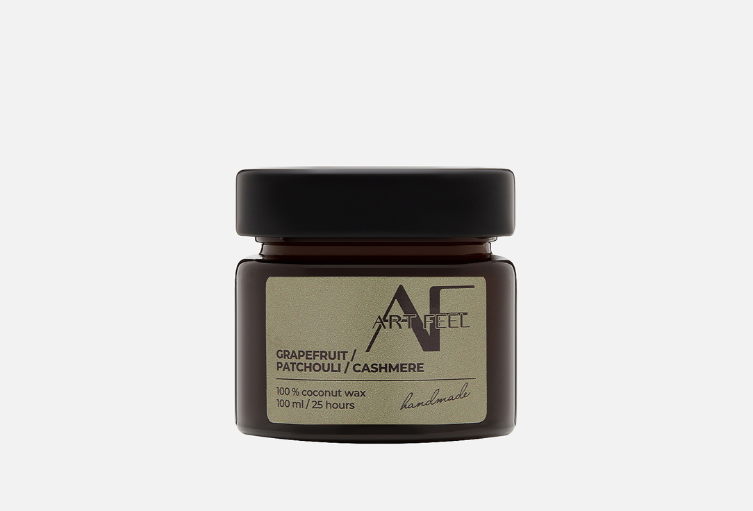 

Свеча ароматическая ART FEEL, Белый, Grapefruit, patchouli, cashmere 100 мл