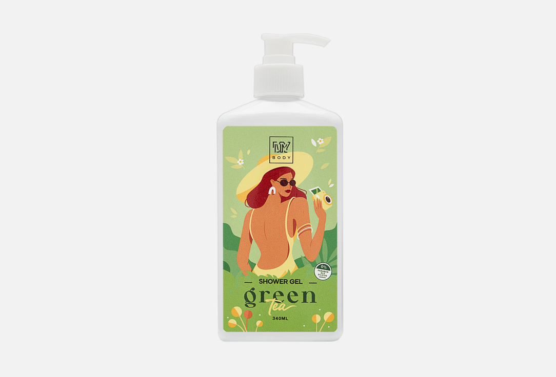 Гель для душа MY BODY Green Tea 340 мл