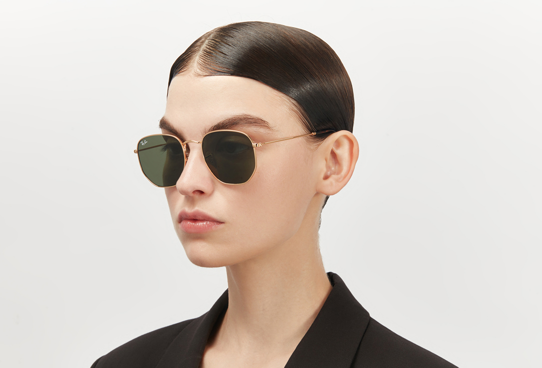 Очки солнцезащитные RAY-BAN Hexagonal flat lenses rb3548n-001/54-21 1 шт