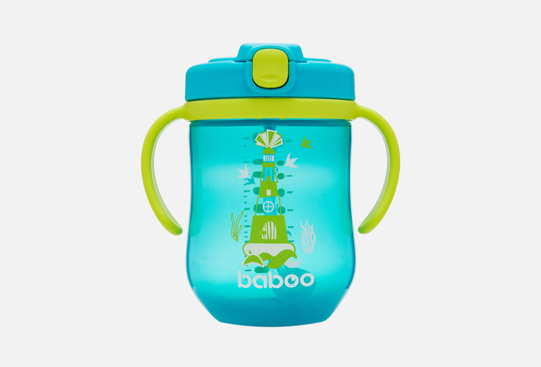 Кружка-поильник BABOO 9мес+, Marine Green 1 шт