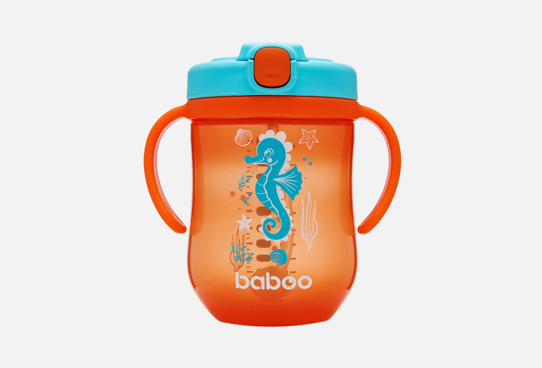 

Кружка-поильник BABOO, 9+мес, Sea life Orange 1 шт