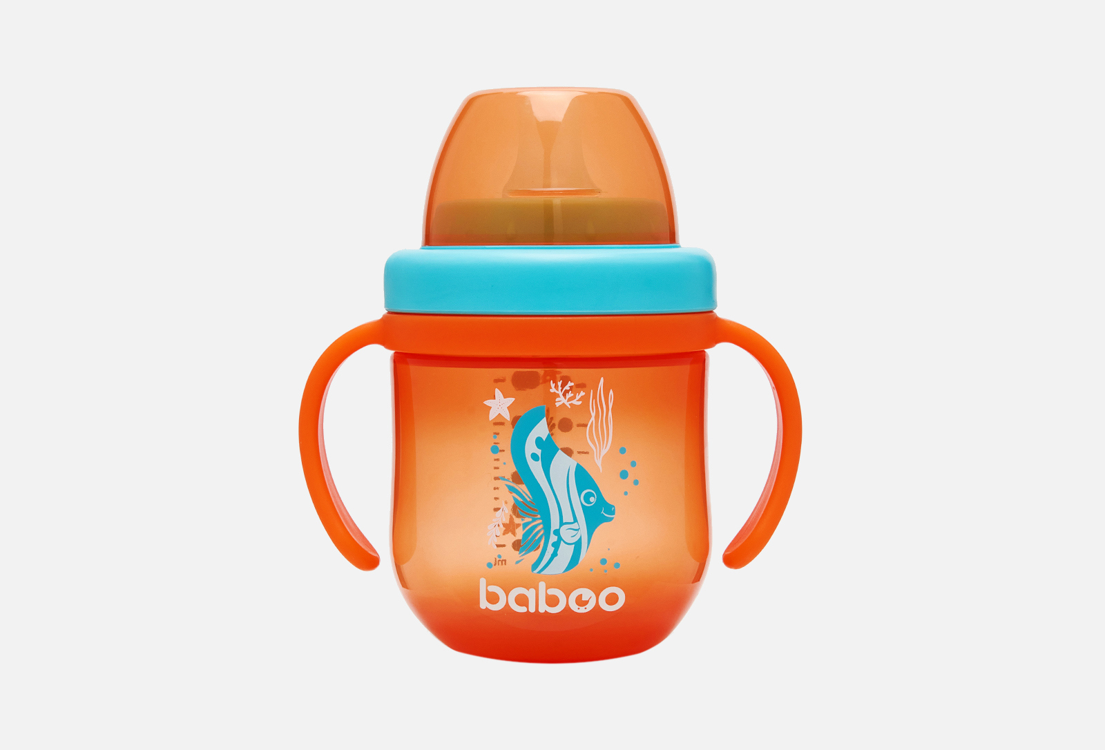 Кружка-поильник BABOO Sea <b>life</b> <b>Orange</b> — купить в интернет-магазине «Золотое...