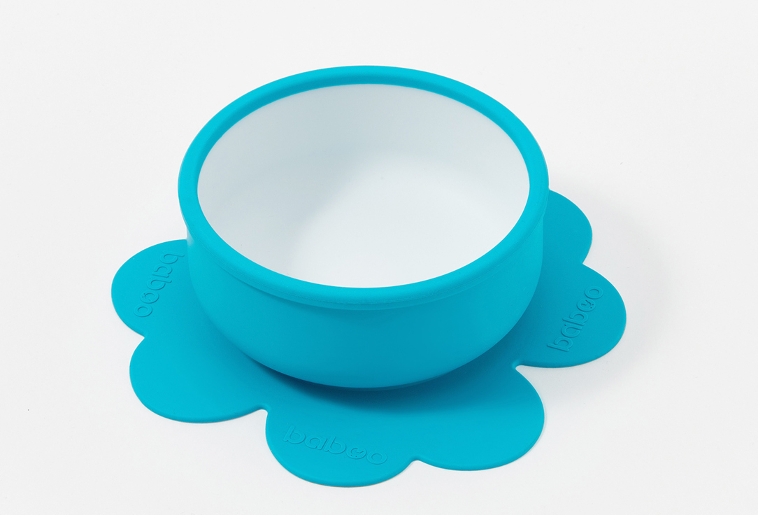 

Тарелка силиконовая BABOO, Голубой, Бирюзовая 230 мл