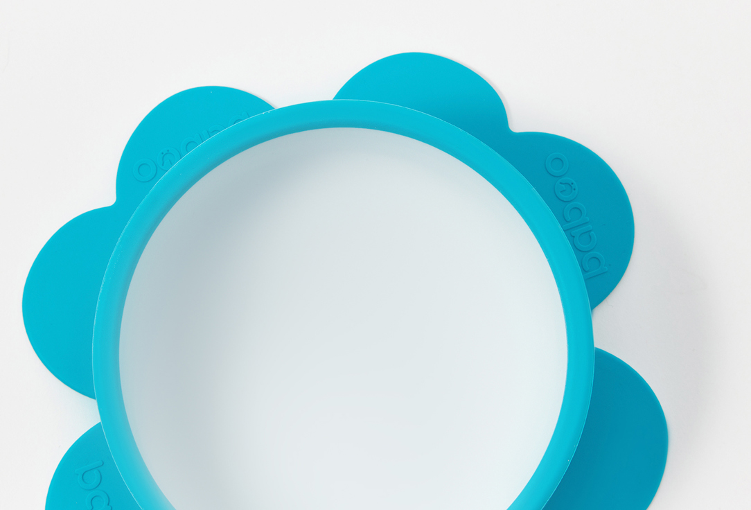 

Тарелка силиконовая BABOO, Голубой, Бирюзовая 230 мл