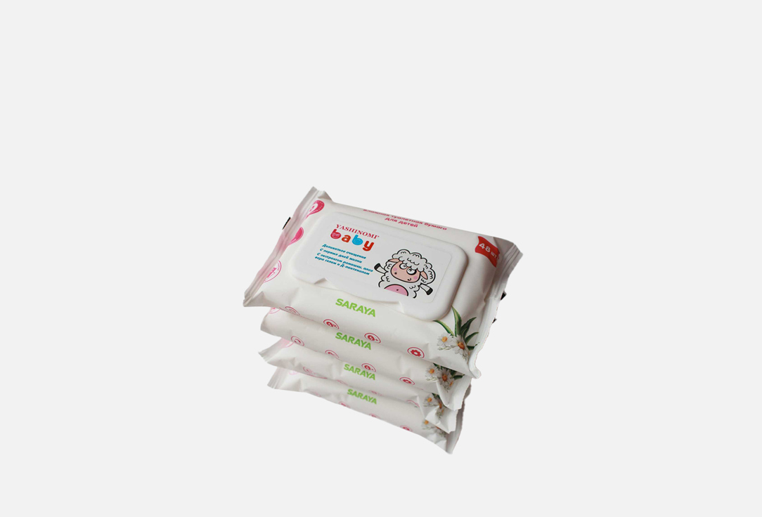 Влажная туалетная бумага для детей YASHINOMI Wet toilet paper for children 192 шт