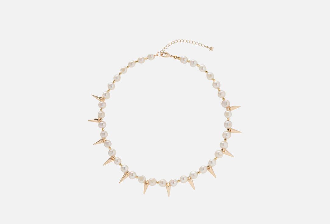 Изображение товара Колье из натурального жемчуга Forat Brand Шипы Золото