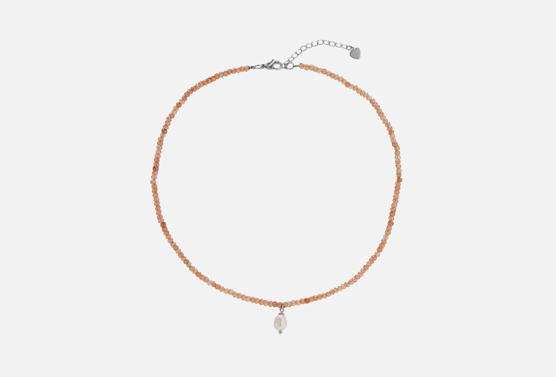 Изображение товара Колье-Чокер из цирконов Forat Brand Choker necklace made of zircons with pearl, beige color