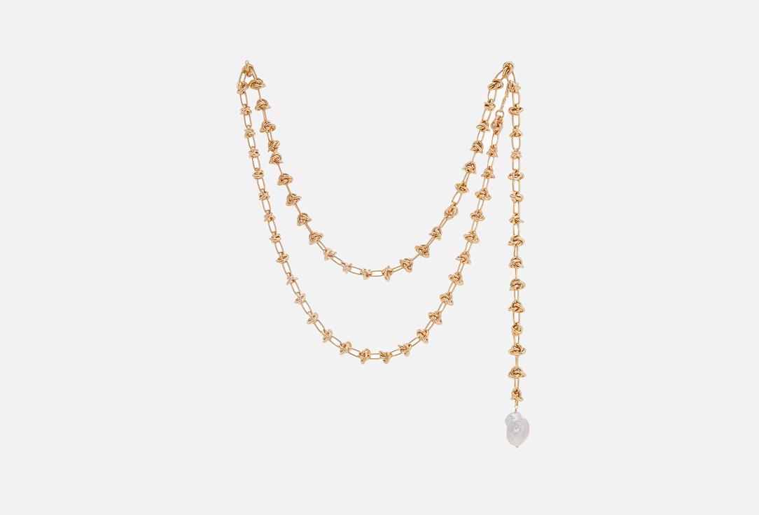 

Пояс из массивной цепи VERUSCHKA, С барочной жемчужиной в золотом цвете 1 шт